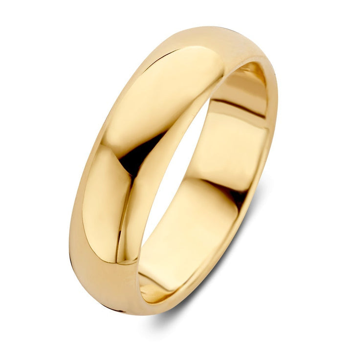 Wedding band Bowie yellow gold 6mm