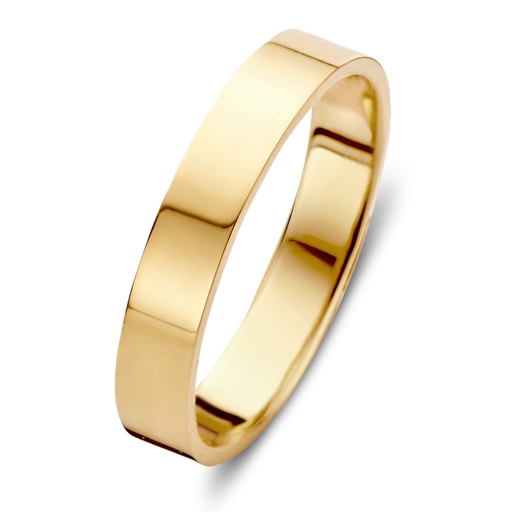 Wedding band Sam yellow gold 4mm