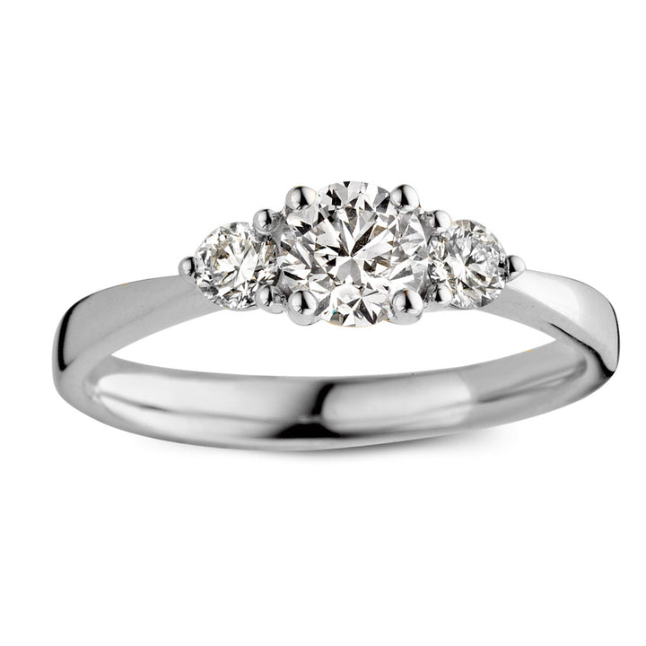 3 stone ring lab diamond