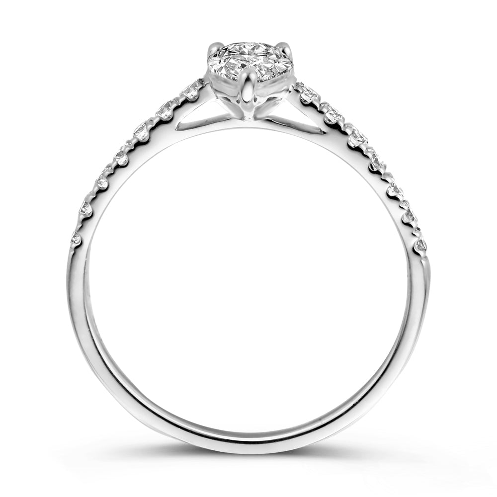 Ring Ava Royal 0,75 crt. witgoud