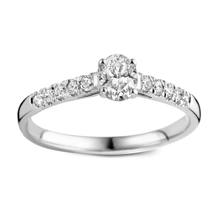 Ovale ring diamant