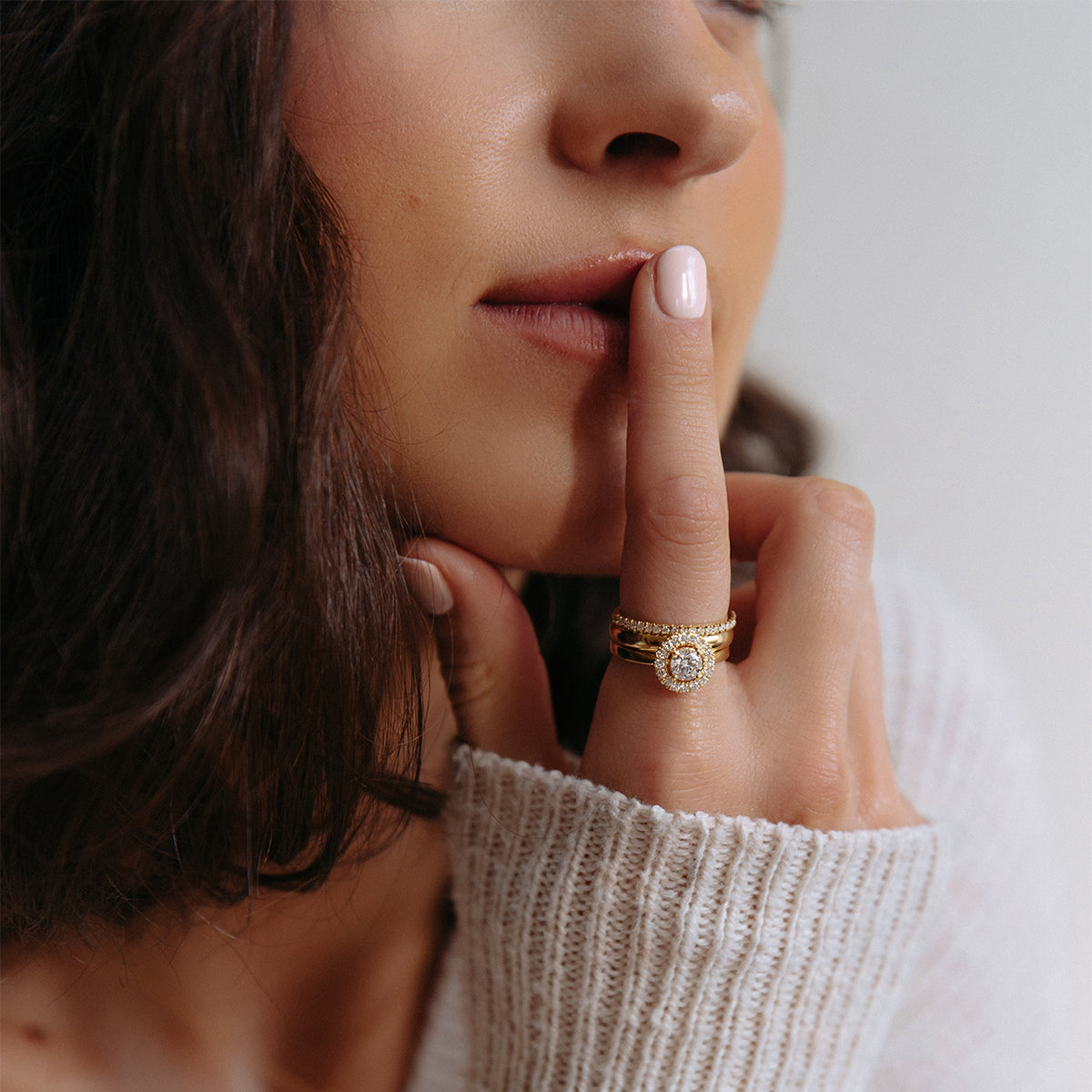 Ehering Jess Weißgold 3mm
